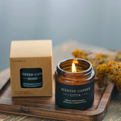 Luxury Perfume Candle Scented Candles Aromatherapy Bathroom Flowers Soy Wax Fragrance Gift Set Wholesale In Glass Jar With Lid - Image 5