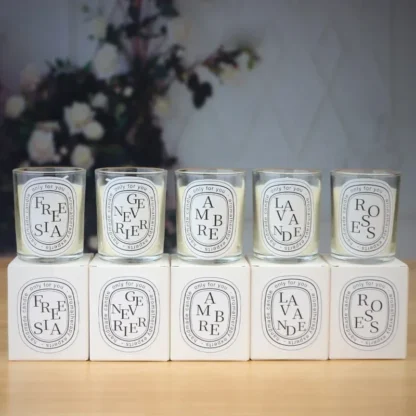 Scented Aromatic Candles Guest Gift Candles Lot Wedding Candles White in Glass Jars Luxury Candle for Home Decor - Image 4