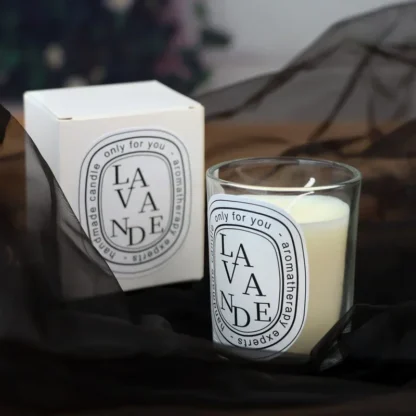 Scented Aromatic Candles Guest Gift Candles Lot Wedding Candles White in Glass Jars Luxury Candle for Home Decor - Image 2
