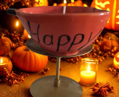 🎃 Halloween Pumpkin Pie Candle – Soy Wax, Decorative Wax Toppings - Image 3