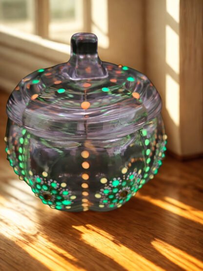 🎃✨ Fluorescent Pumpkin Pie Candle with Crystals – Handmade Fall Magic ✨🎃 - Image 5