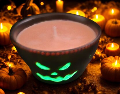 Halloween Mood Candle – Pumpkin Pie Scented, Hand-Poured & Uniquely Decorated - Image 3